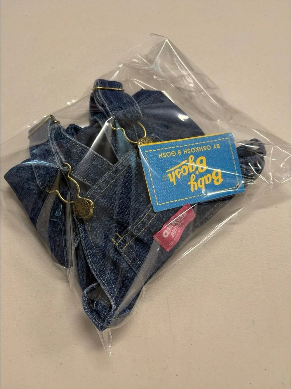 NWT - Vintage oshkosh b’gosh girls denim overalls shortalls - size 3t-